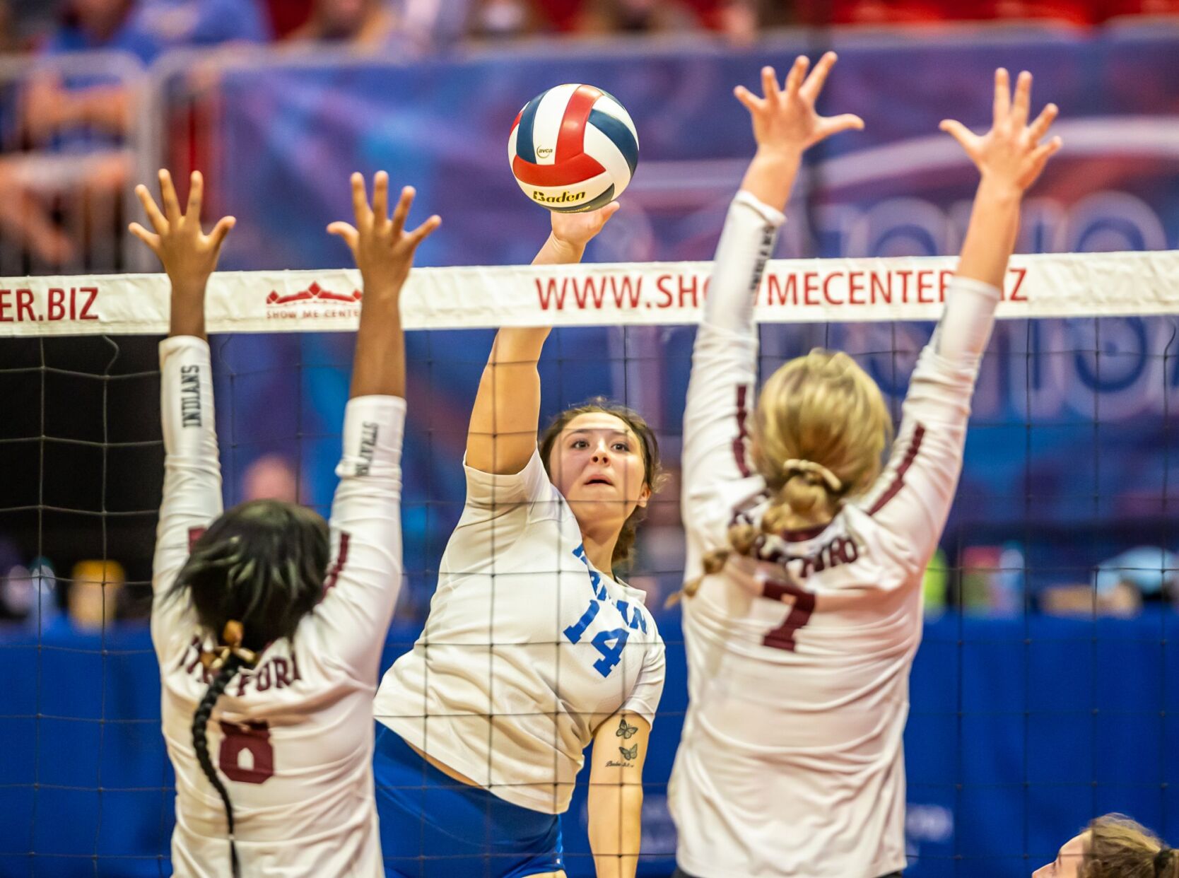 Hermann vs. Strafford girls volleyball